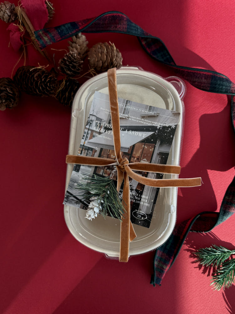 Snowy Street Christmas Postcard – Set of 40