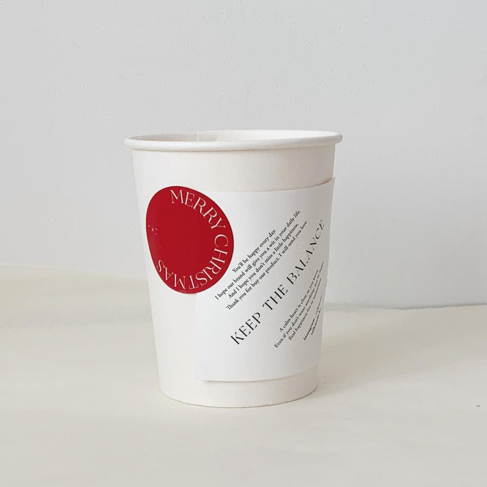 Merry Christmas Round Sticker – Set of 45