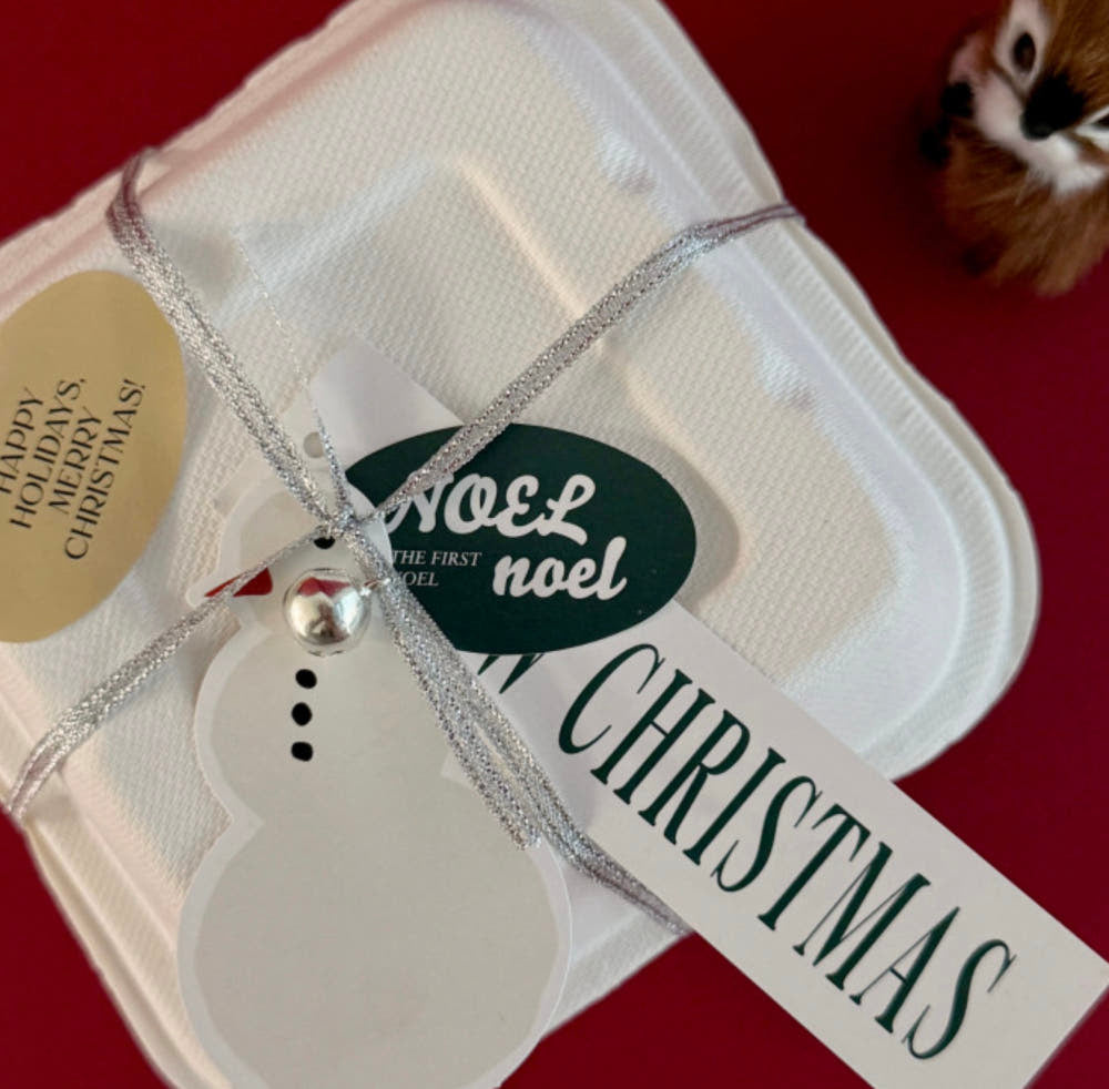 Noel Oval Gift Tags – Set of 35