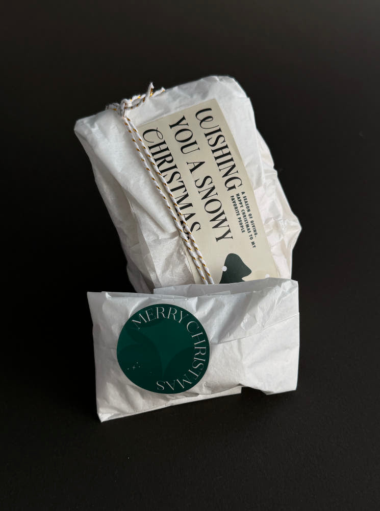 Merry Christmas Round Sticker – Set of 45