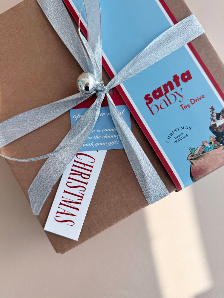 Santa Baby Christmas Sleeve Belly Band Print – Set of 30