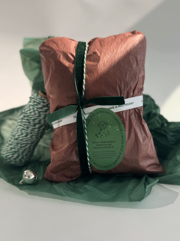 Vintage Christmas Oval Stickers – Set of 50