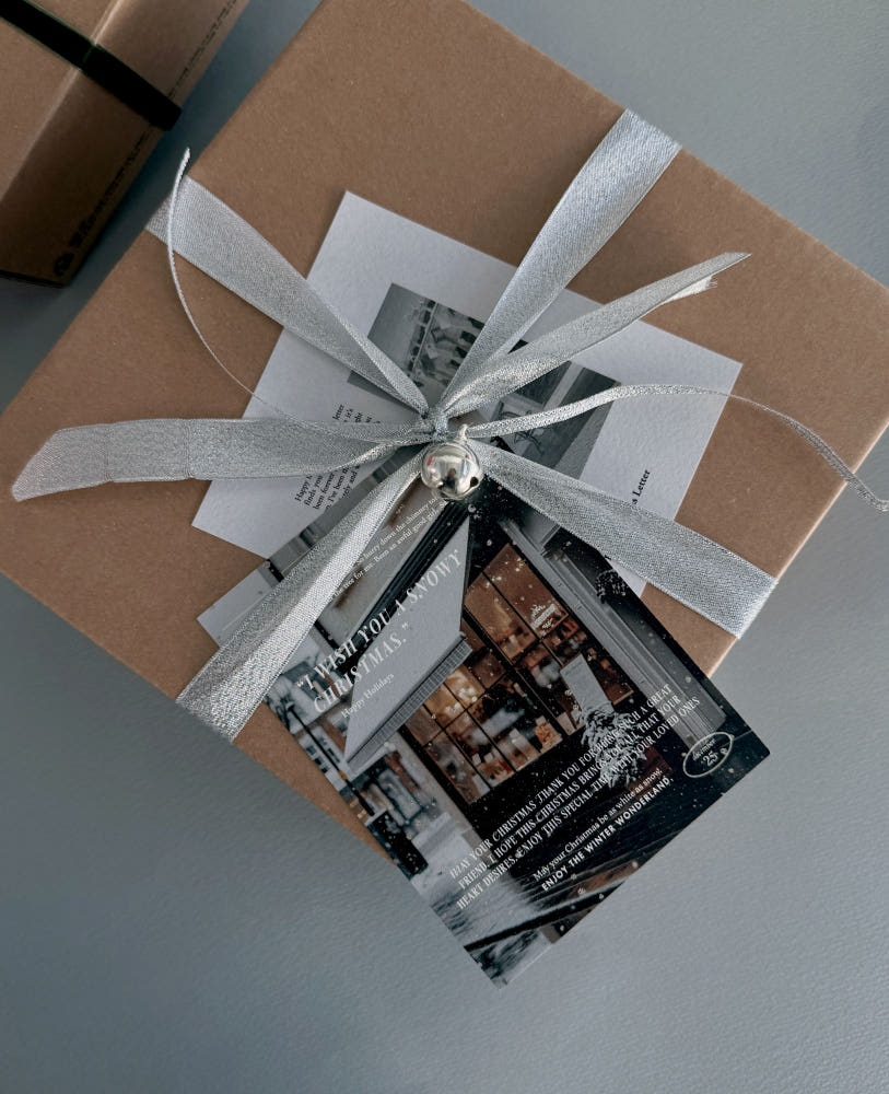 Snowy Street Christmas Postcard – Set of 40