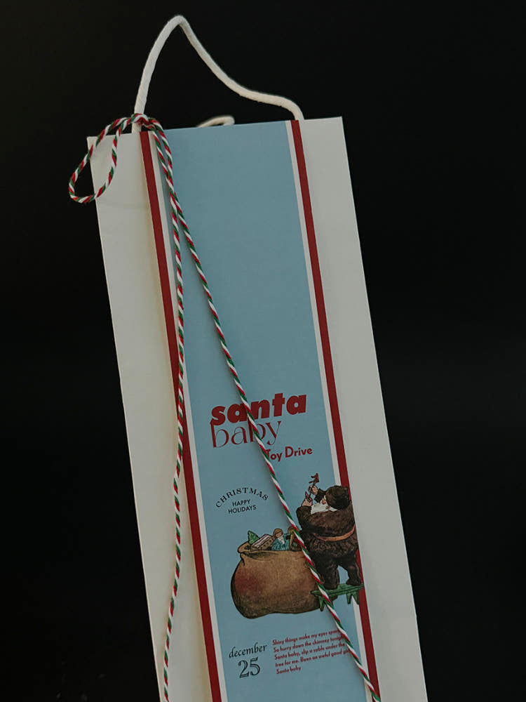 Santa Baby Christmas Sleeve Belly Band Print – Set of 30