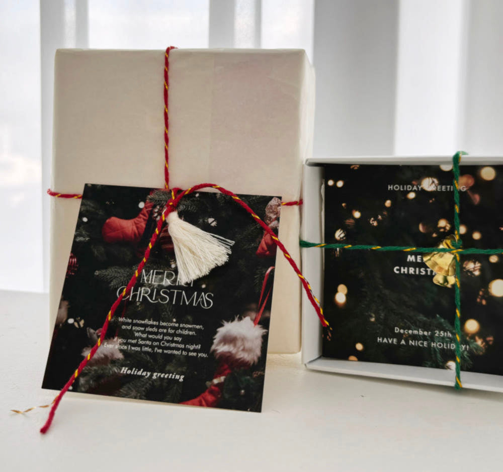 Christmas Tree Photo Card – Set of 40