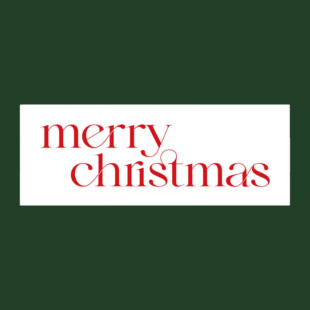 Christmas Typography Sticker – Set of 50