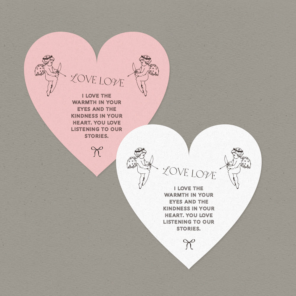 Angel Heart Sticker – Set of 50