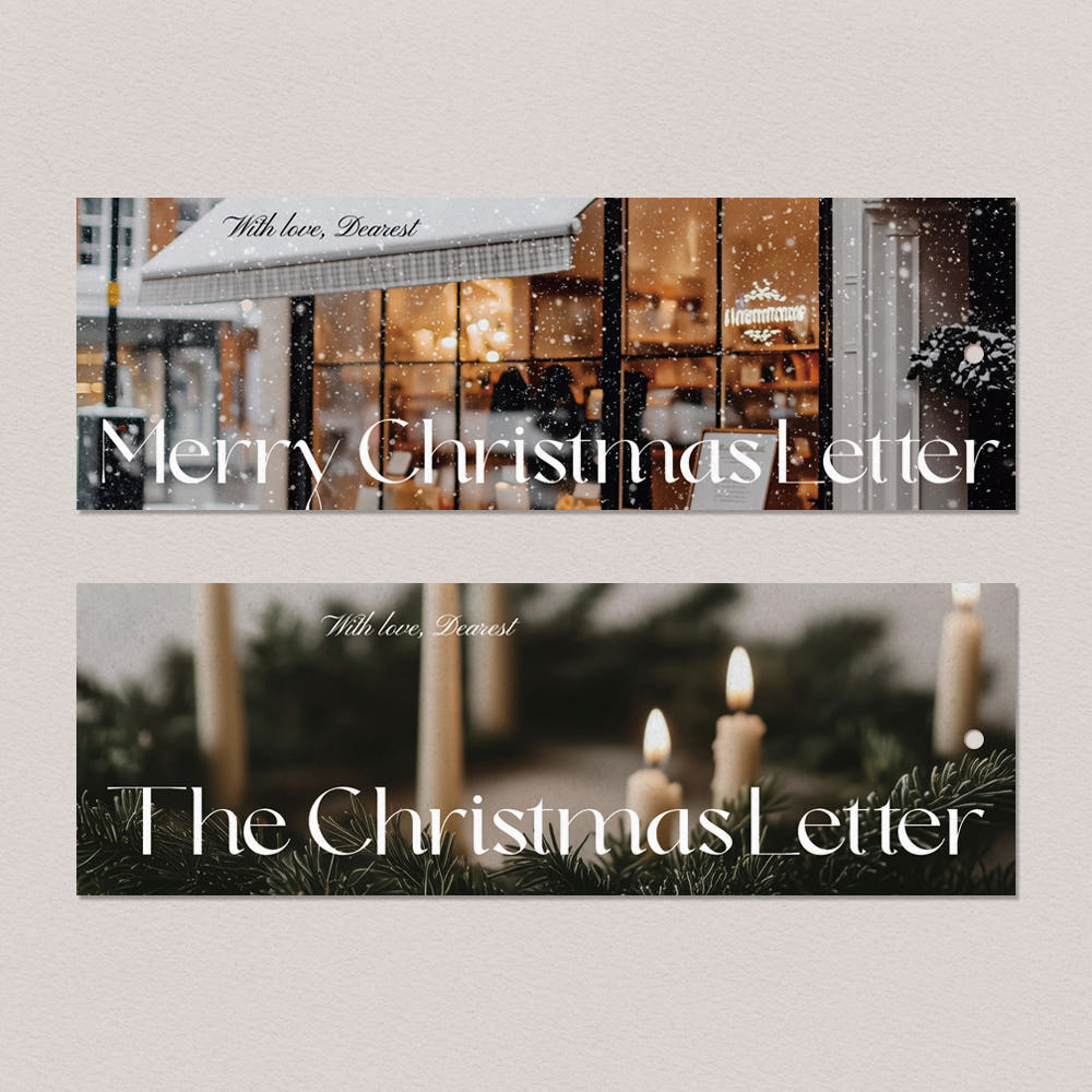 Christmas Photo Horizontal Tag – Set of 40