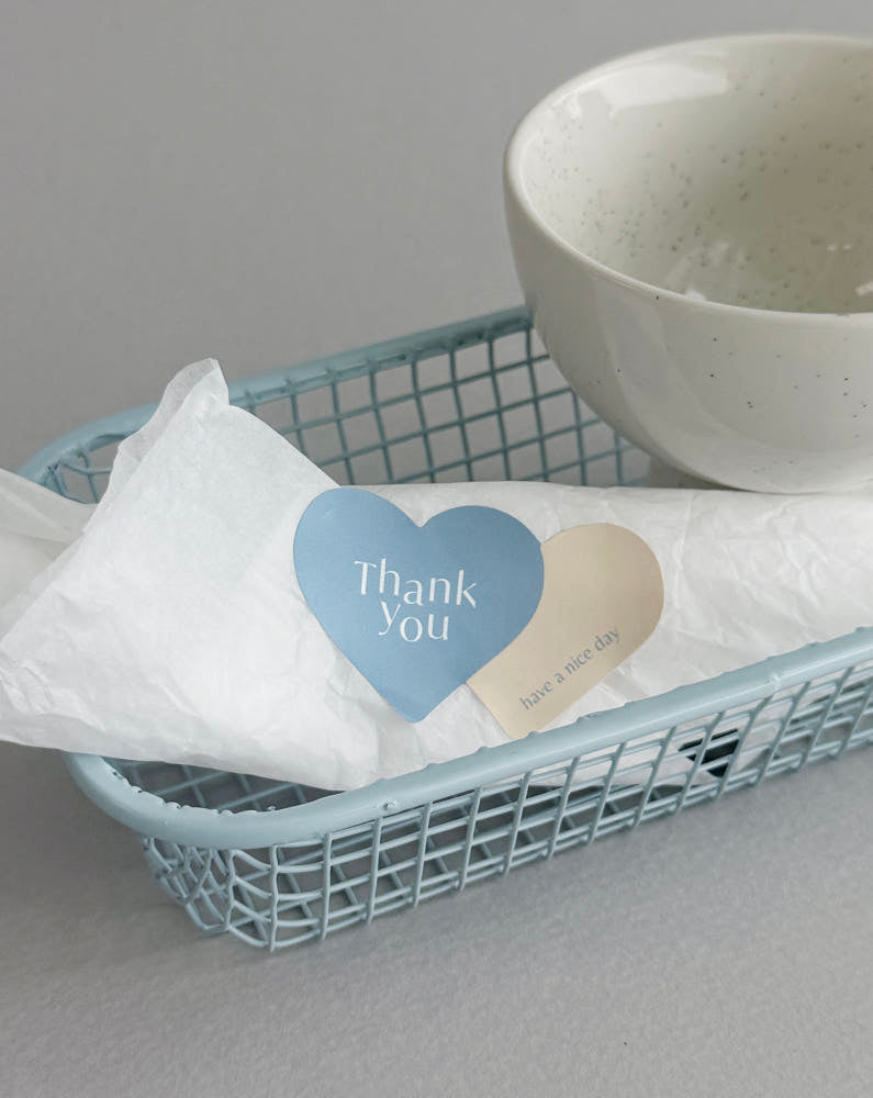 Double Heart Design Stickers – Set of 40