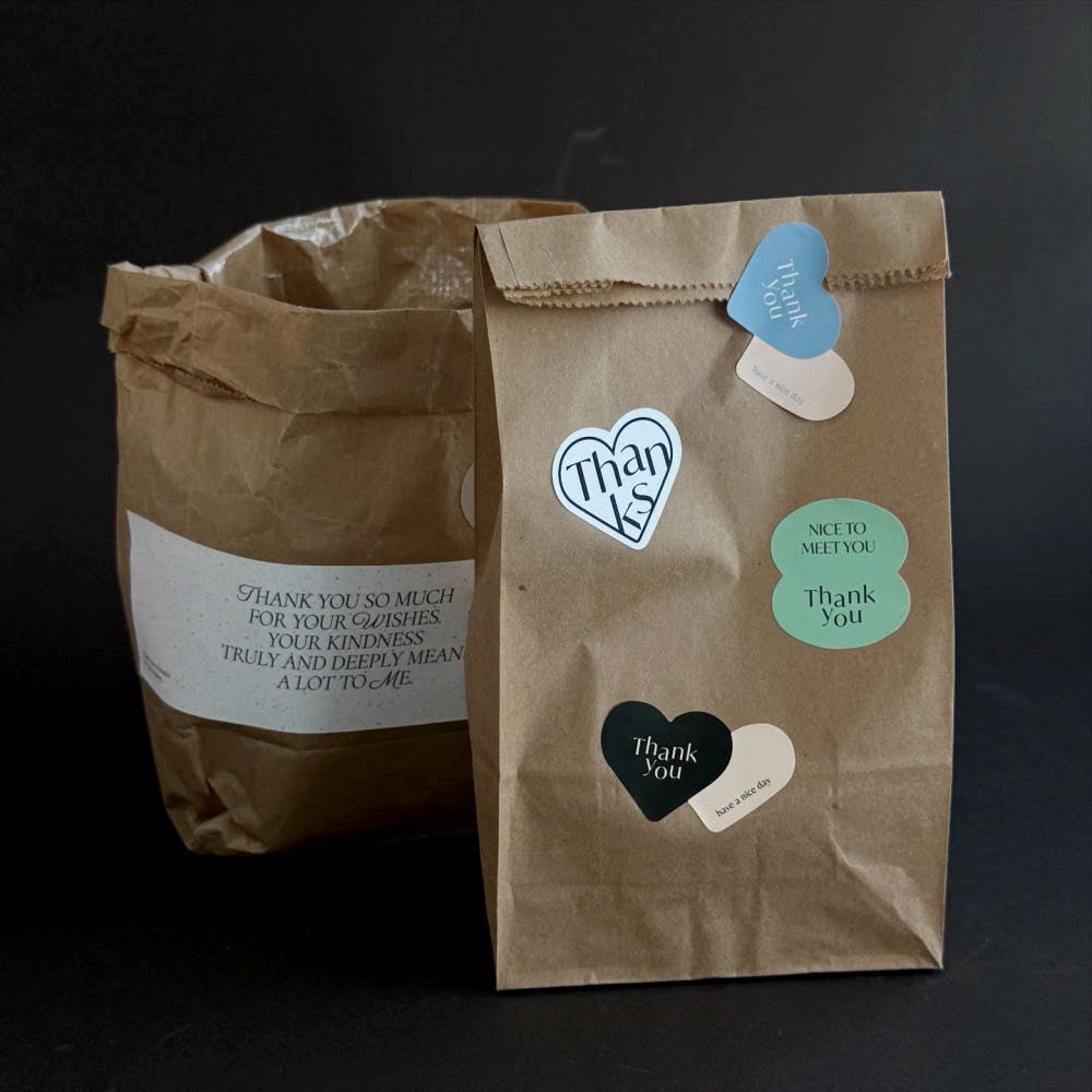 Double Heart Design Stickers – Set of 40