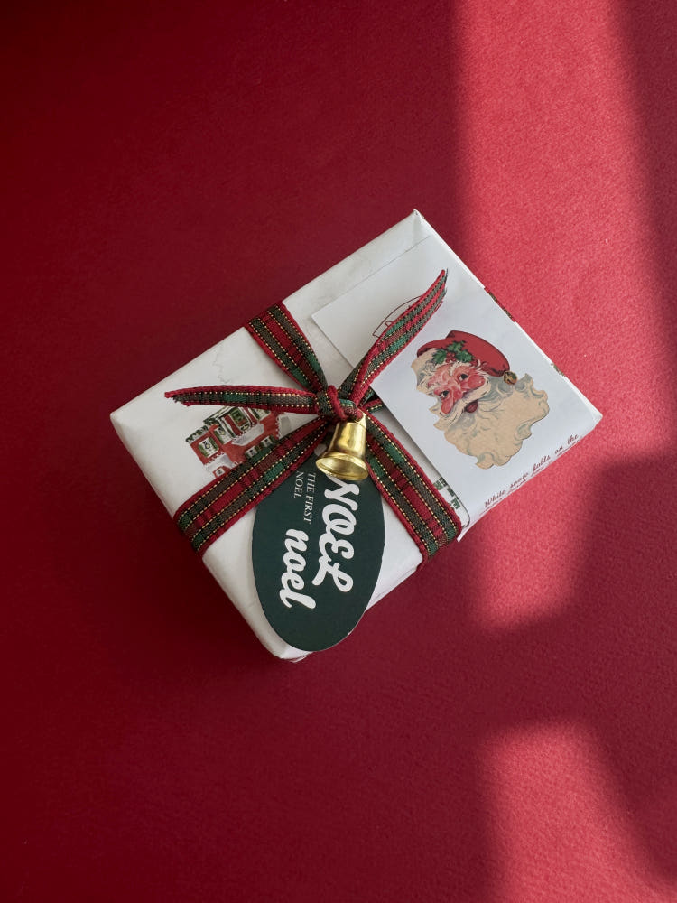 Vintage Santa Christmas Sticker – Set of 60