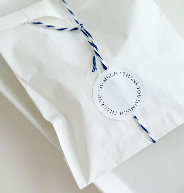 Thank You Round Sticker – Set of 60