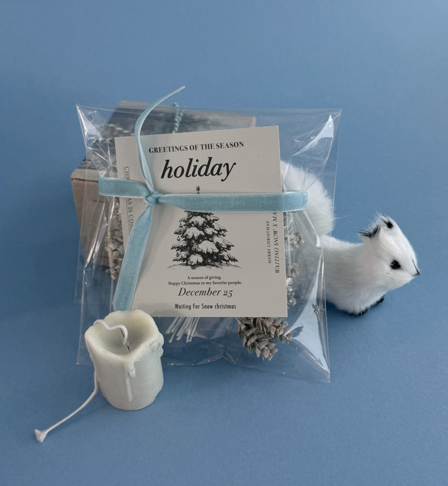 Hand-Drawn & Snowy Tree Designs Holiday Tree Sticker – Set of 45