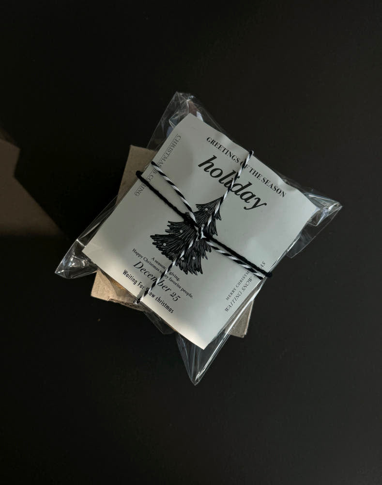 Hand-Drawn & Snowy Tree Designs Holiday Tree Sticker – Set of 45