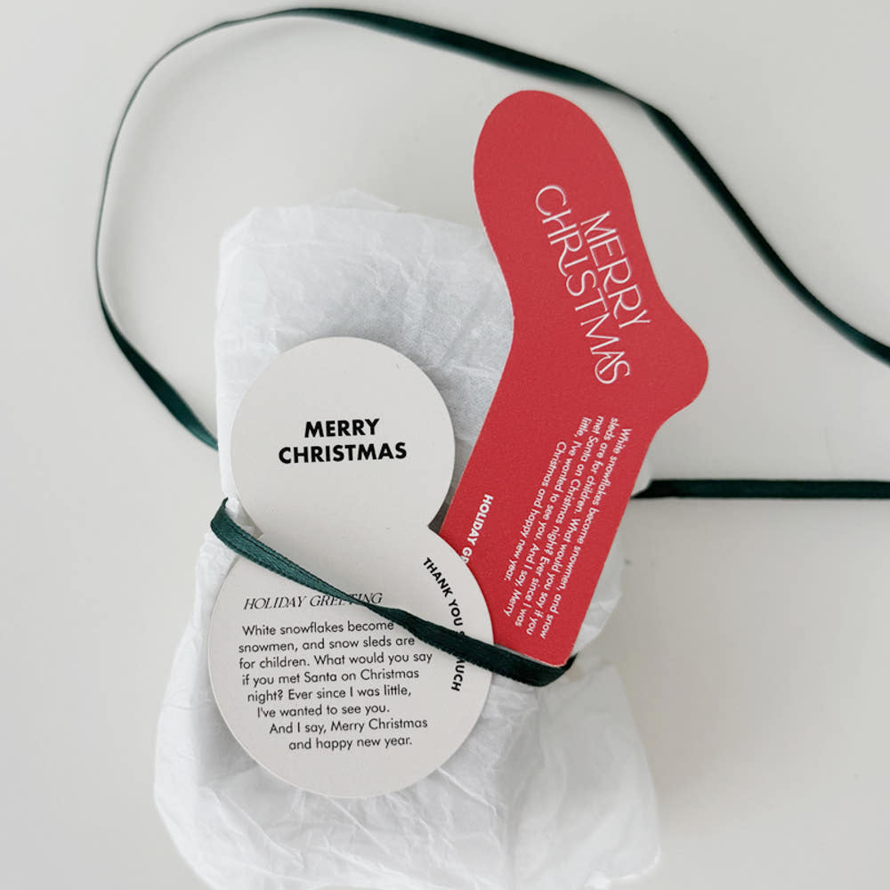 Christmas Stocking Tags – Set of 40