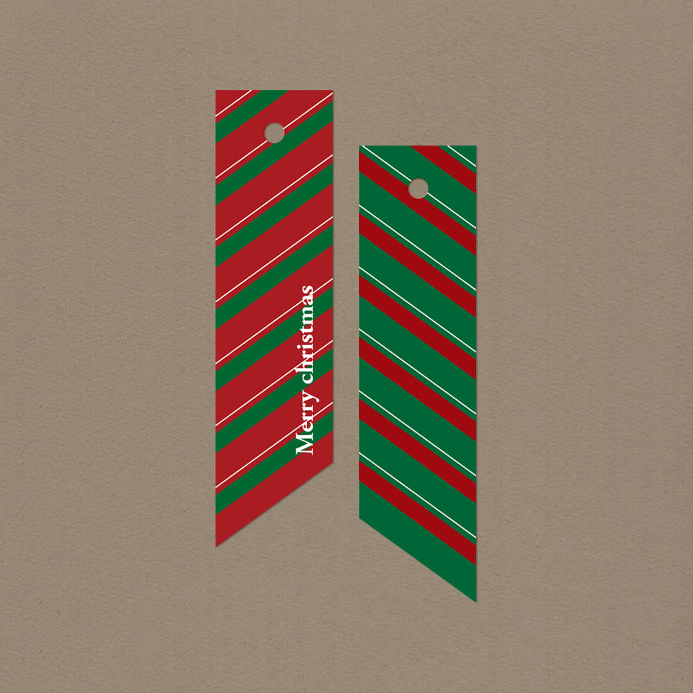 Christmas Ribbon Tags – Set of 30
