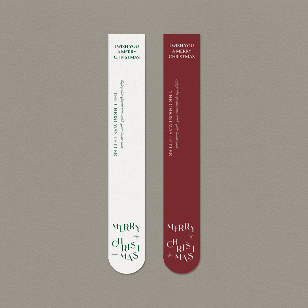 Christmas Slim Label Sticker – Set of 40